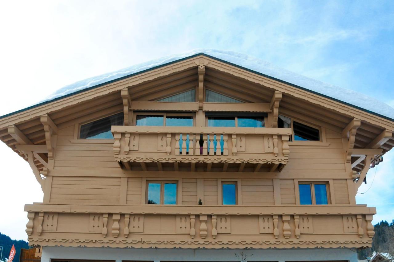 Chalet Hotel Aiguille Blanche Logis Les Gets Exterior foto